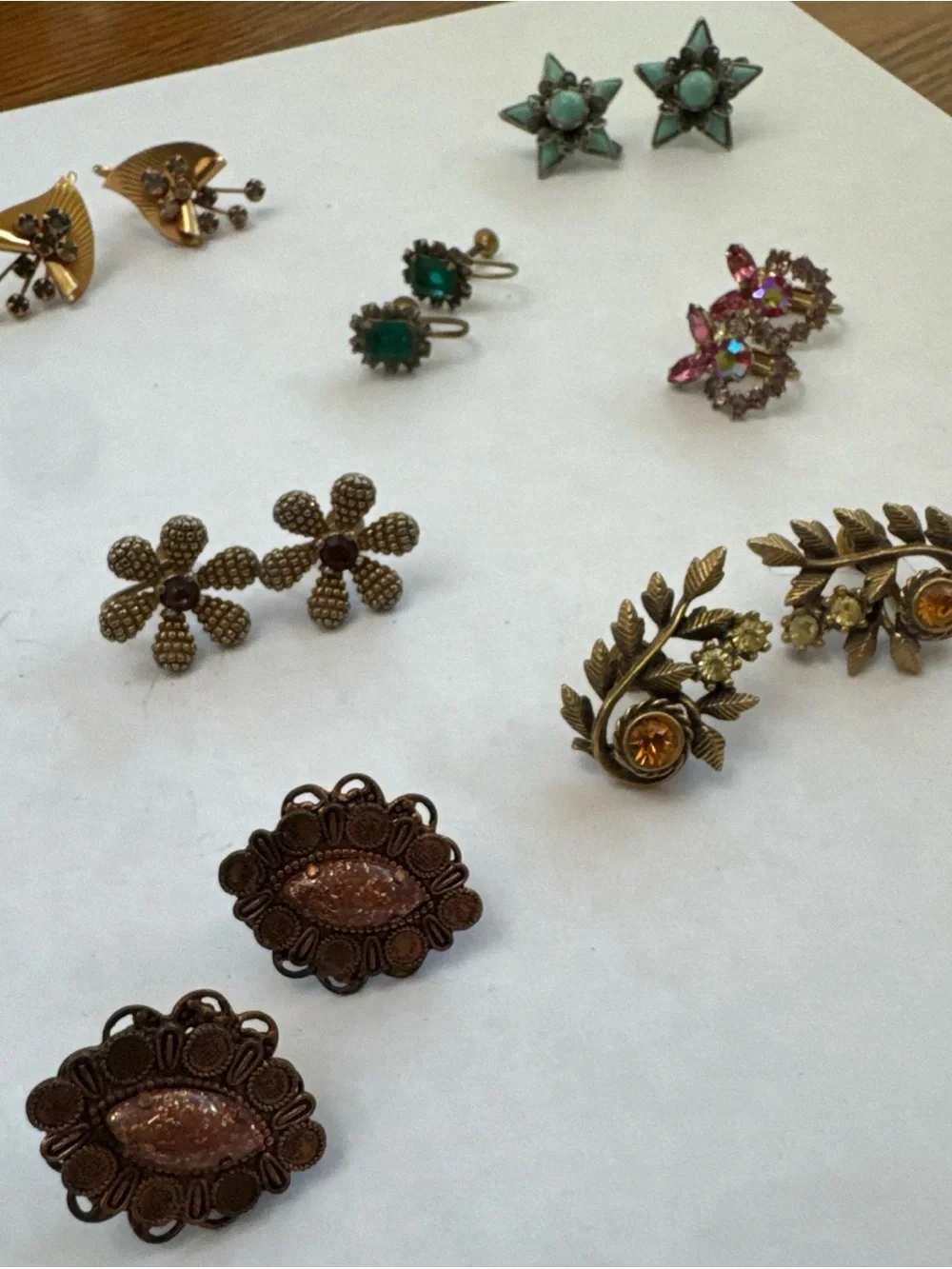 7 Pair of Vintage Screw-On Earrings